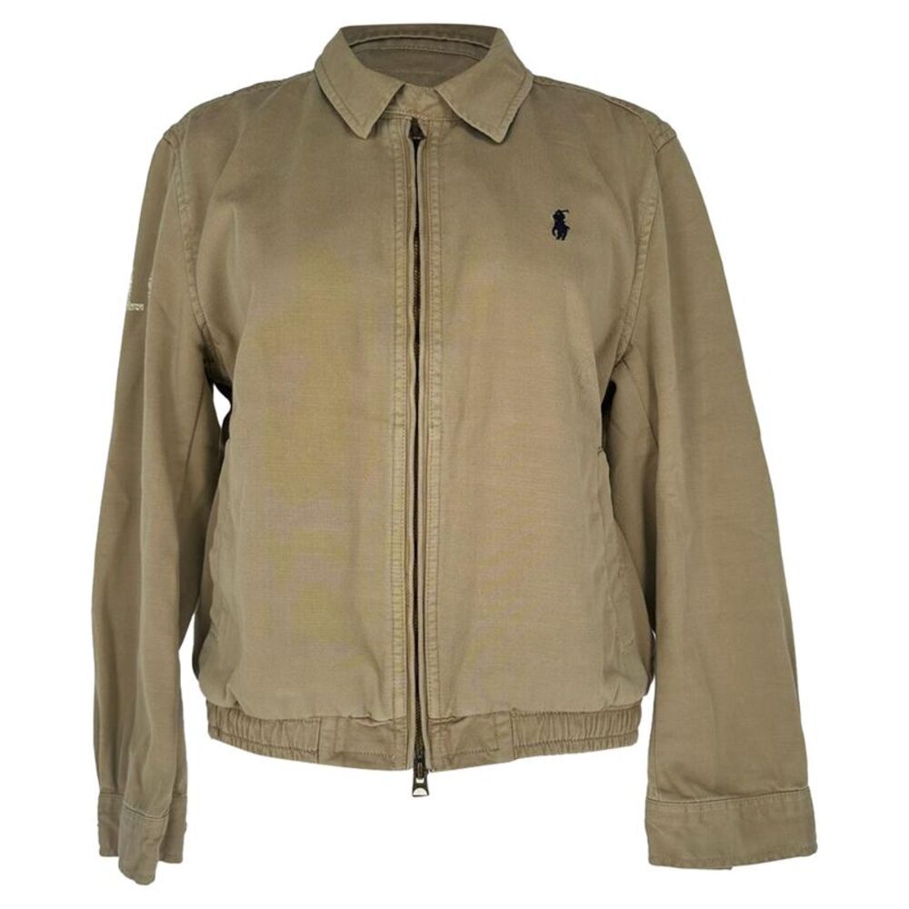 Polo Ralph Lauren 2-Way Zipped Jacket in Beige Cotton